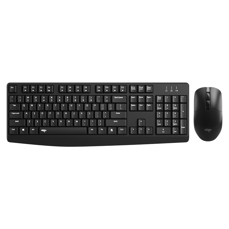 爱国者（aigo）MK510 黑洞 无线键鼠套装 2.4G连接 即插即用 办公键盘鼠标套装