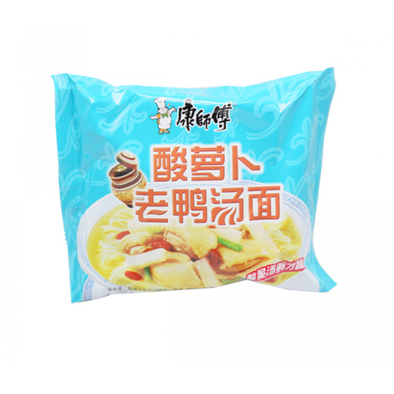 康师·傅 经典面 袋装方便面即食加餐整箱速食泡面 酸萝卜老鸭汤面20