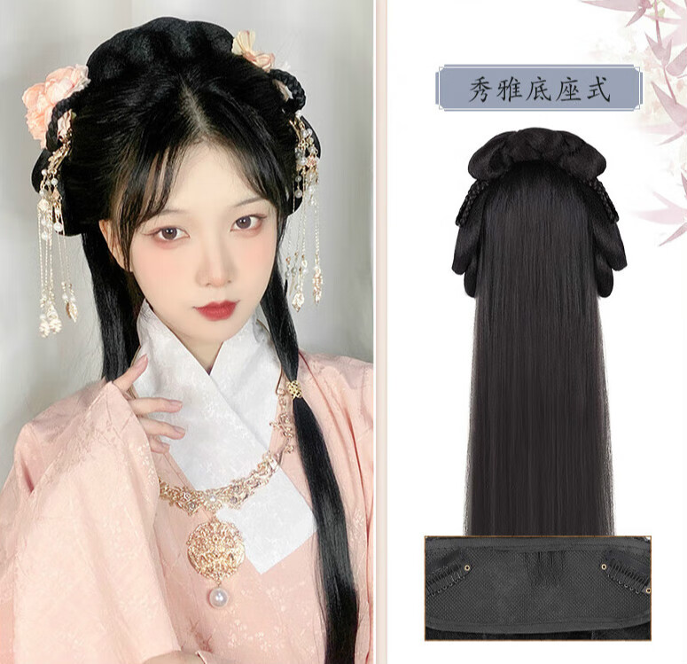 杜维斯特古装汉服假发包一体式发箍全头套古风唐制造型新手盘发发髻垫