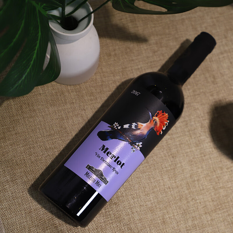 米茨百色丽梅洛单酿半干红葡萄酒 原瓶原装进口红酒 摩尔多瓦国家馆 6支装