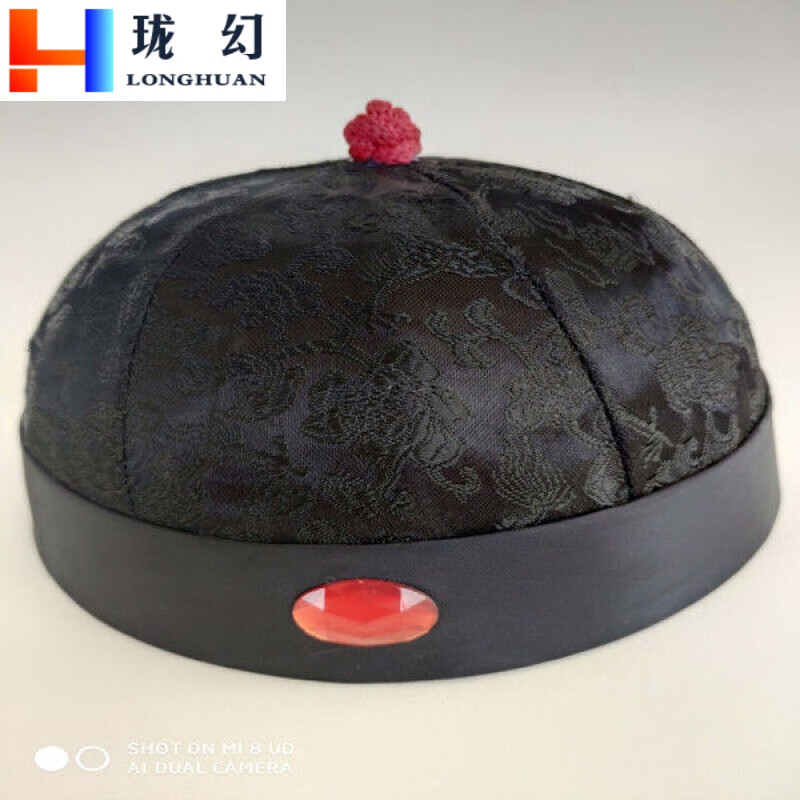 珑幻民国风男礼帽戏剧清朝民国地主帽瓜皮帽少爷阿哥帽子小品影视用品