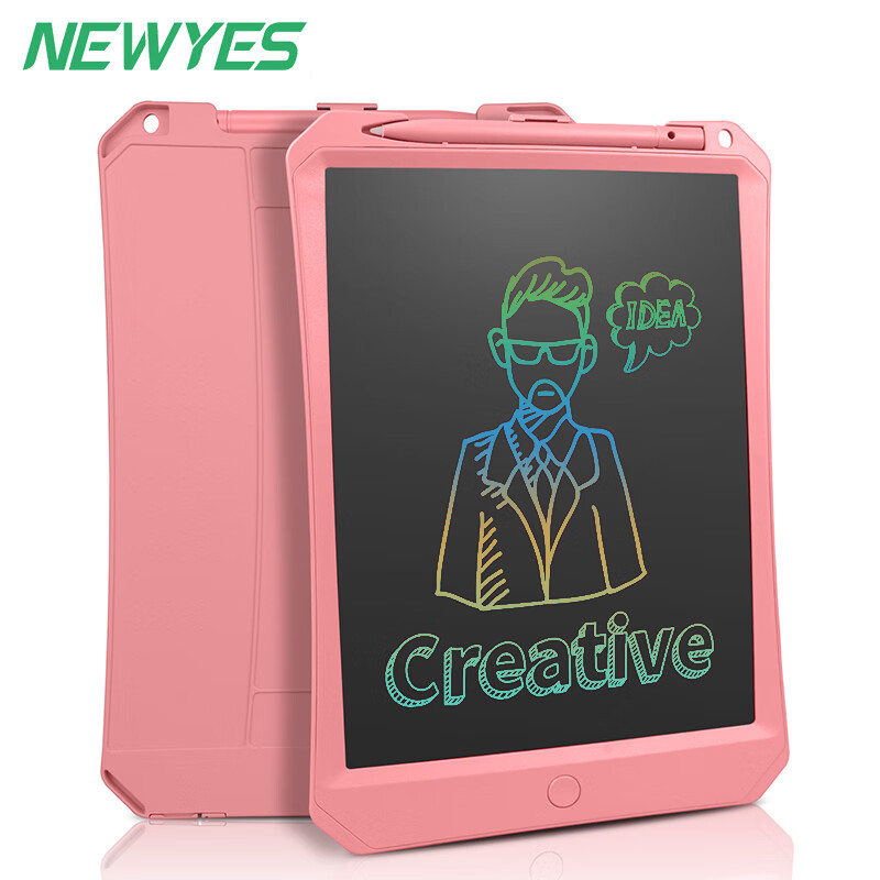 NEWYES 液晶手写板写字板小黑板 儿童电子画板彩色 10英寸蓝色彩色屏充电款