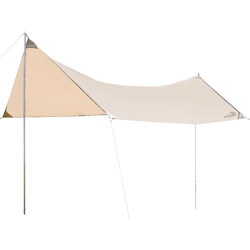威野营(V-CAMP)户外天幕帐篷遮阳棚防雨防晒涂银防水烧烤露营帐篷