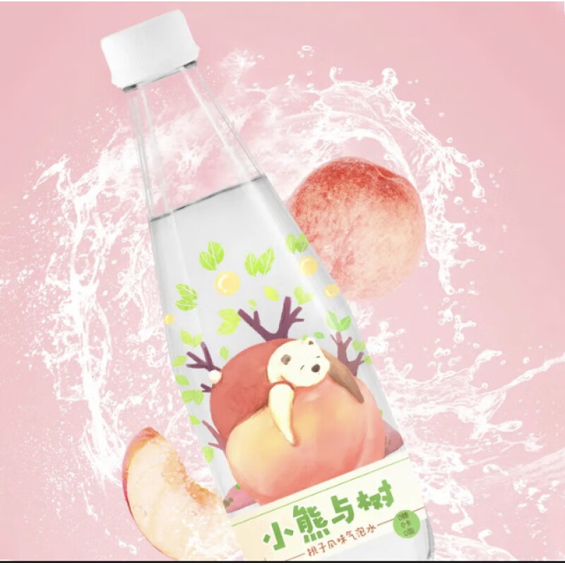 小熊与树气泡水 410ml*12瓶/24瓶 正新汽水 小小熊与树普朗姆气泡水