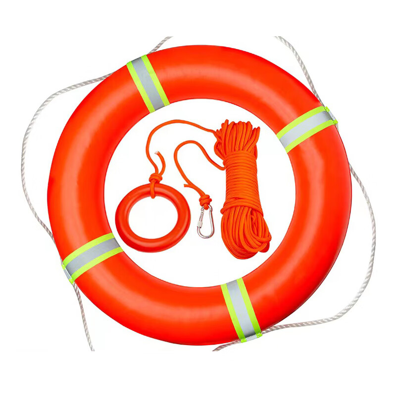 山顶松 救生圈 船用专业实心泡沫反光成人大人紧急应急防汛救生圈