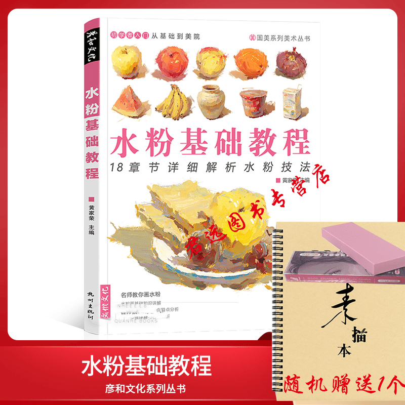 水粉基础教程2021彦和文化色彩静物入门自学零基础绘画教程初学者