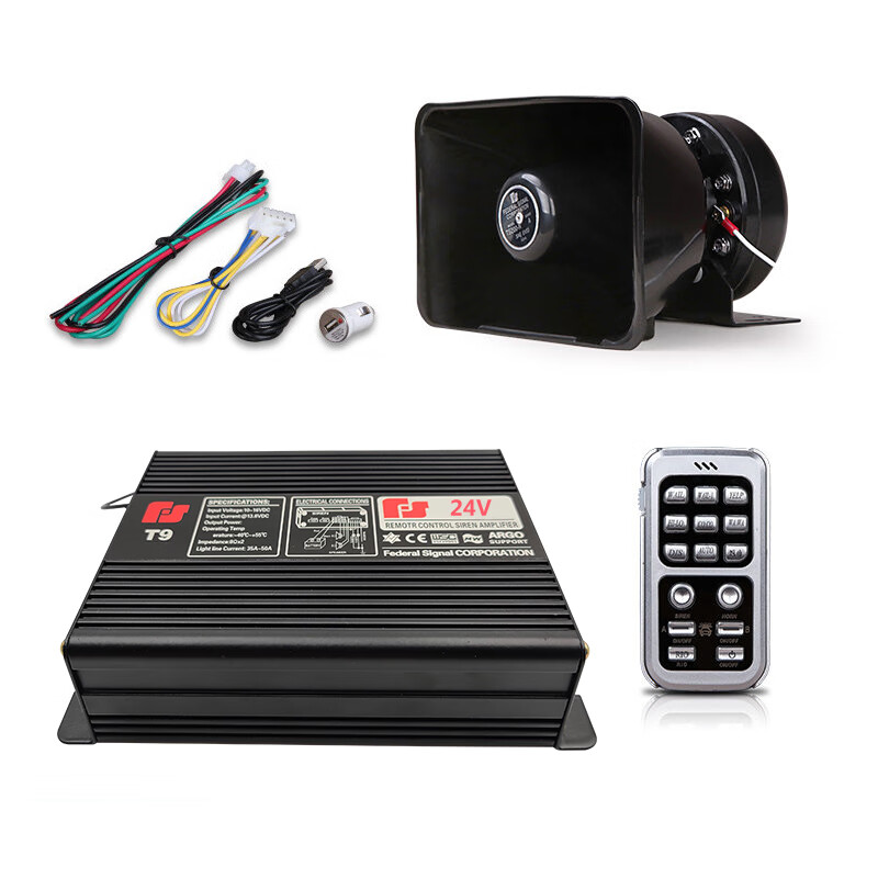 0摩登道奇 汽车喇叭警报器车载无线警笛喊话器开道