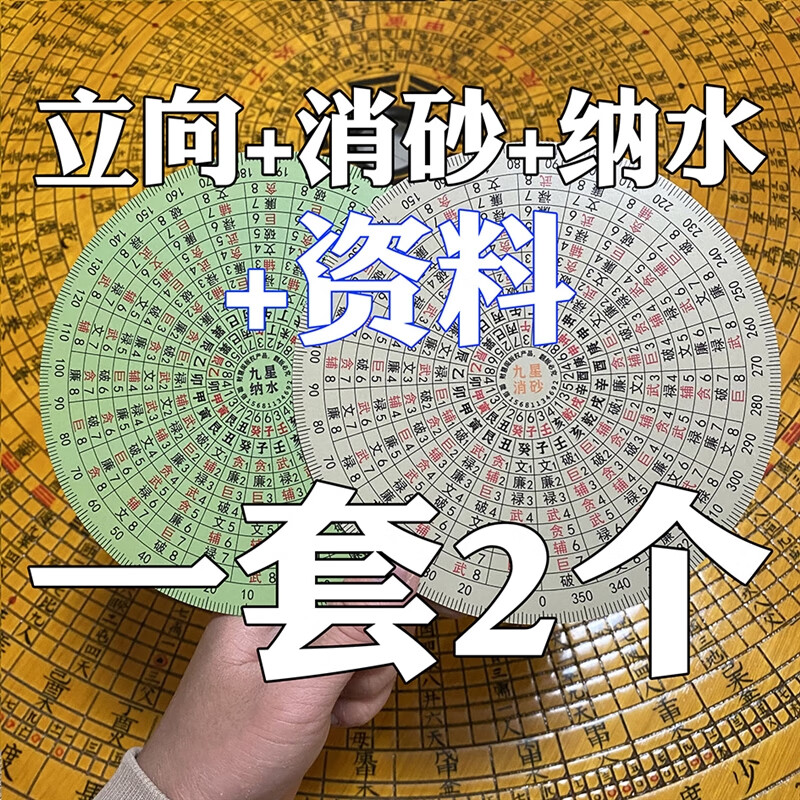 豪金聚罗盘 九星立向消砂纳水罗盘伴侣 地母翻卦 辅星水法 简单好