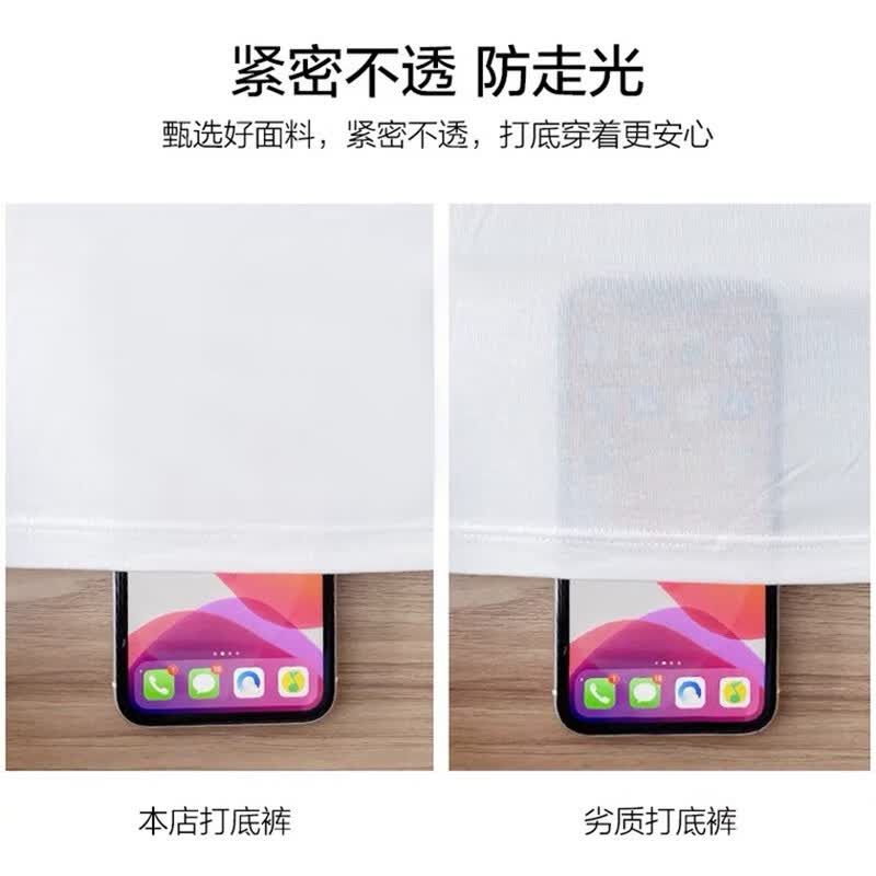 宝娜斯打底裤女外穿2022新款莫代尔夏季五分薄款大码胖MM高腰显瘦保险安全短裤 白色 加大码(125-180斤)