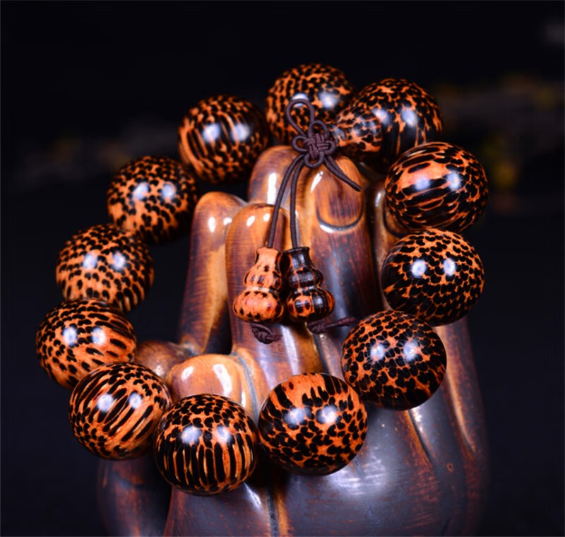 gmay蛇鳞木佛珠手串15mm,18,20,25,30mm南非蛇鳞木小孔名贵硬 15mm*15