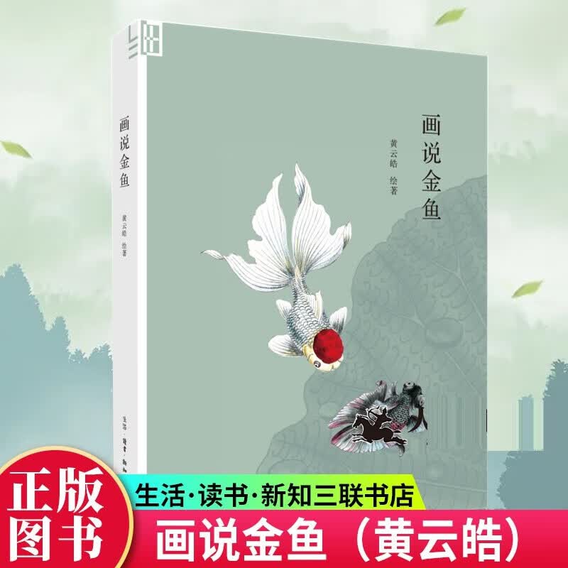 正版 画说金鱼 黄云皓绘著 一百多幅手绘金鱼图片 都市生活养金鱼指南 三联出版社