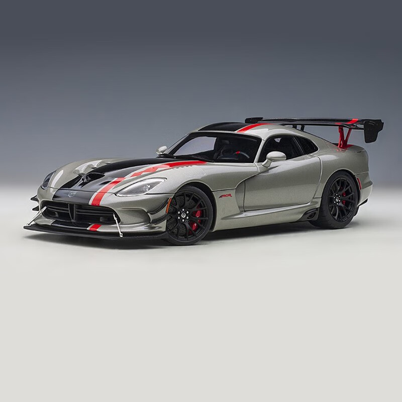 autoart奥拓 1:18 道奇蝰蛇 dodge viper srt 树脂汽车模型车模 灰色