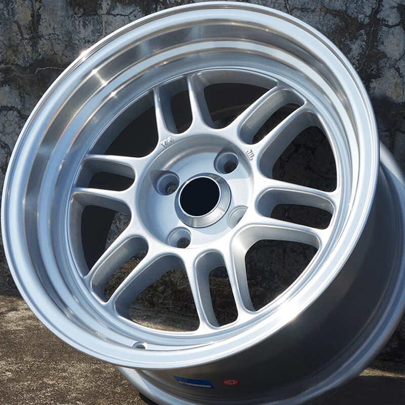 馨悠洁爆龟复古改装轮毂1415寸欧拉五菱mini飞度普桑捷达北斗星 银色