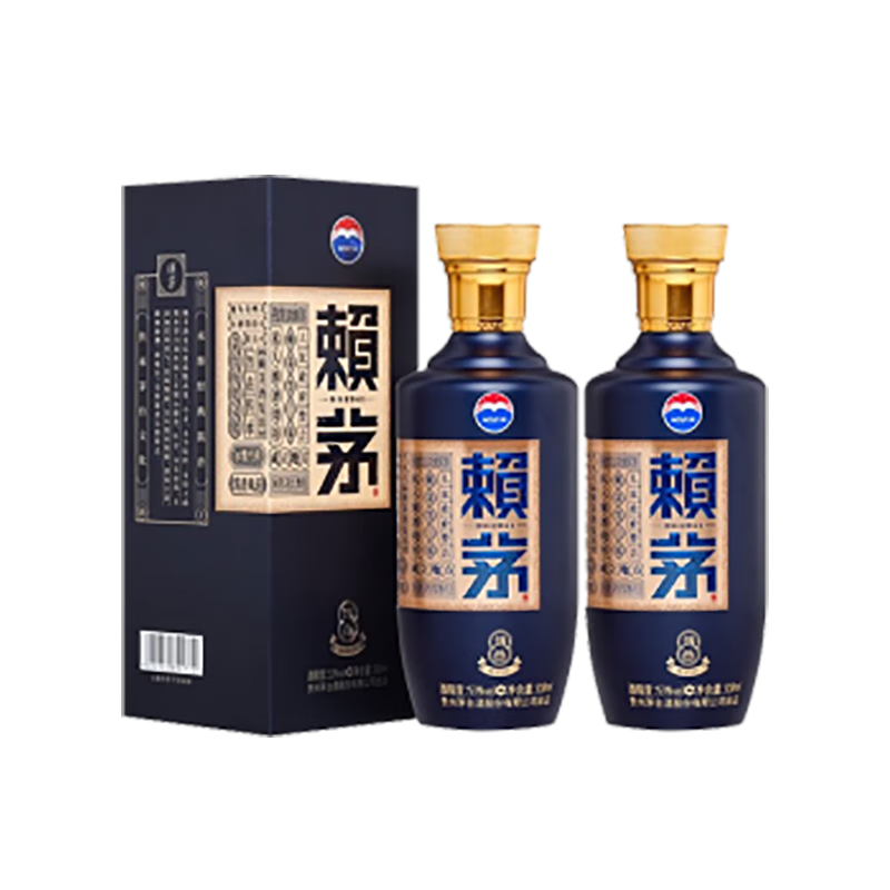 LAYMAU 赖茅 茅台 端曲 2.0雅韵版 500ml 53度酱香型白酒 两瓶装（含袋） 赖茅端曲2.0雅韵版两瓶装