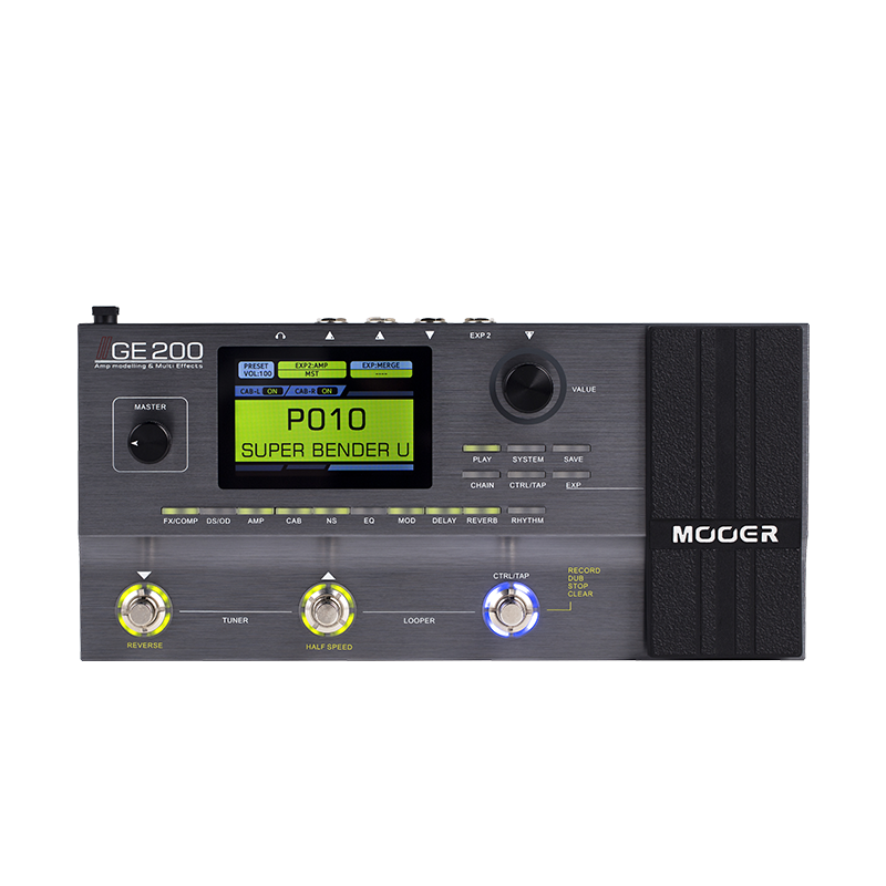 MOOER魔耳電吉他效果器綜合IR采樣模擬錄音 GE200+航空箱+禮包