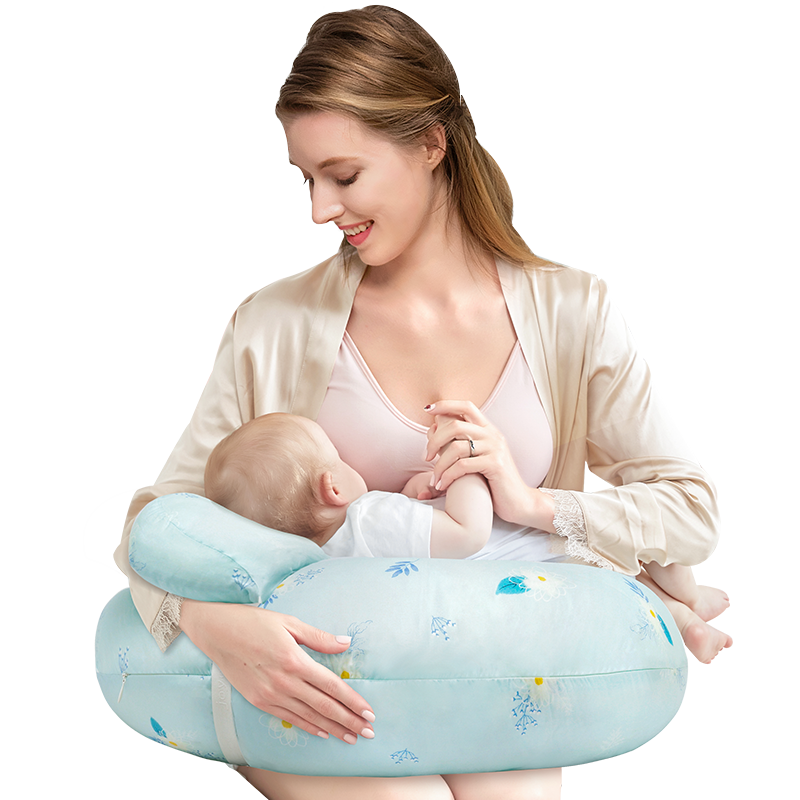 佳韻寶（Joyourbaby）多功能哺乳枕喂奶枕嬰兒學(xué)坐枕喂奶墊哺乳神器 萊賽爾款悠藍(lán)雛菊