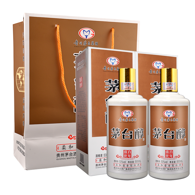 【贵州茅台集团】茅台醇 百年盛世53度酱香型 500ml*2瓶