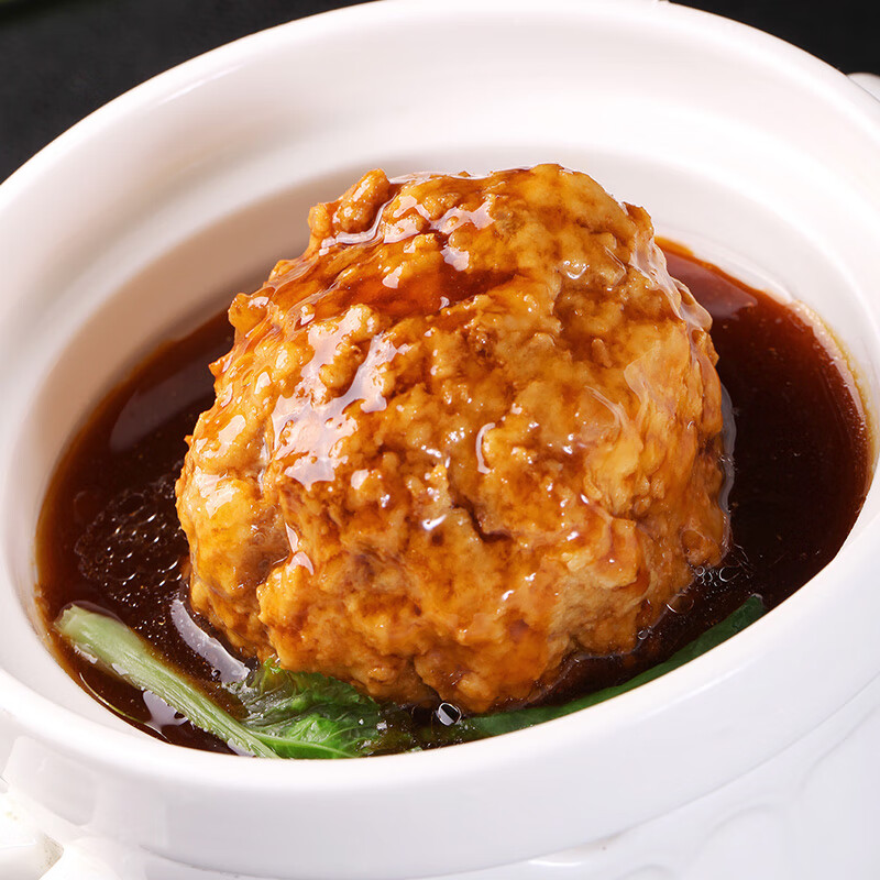 口缘扬州特产手工狮子头肉圆无淀粉淮扬名菜冷冻发货 6只装 360g