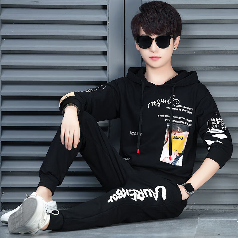 楠语秋(nanyuqiu)春秋13潮牌外套14男生运动休闲套装15青少年初中学生