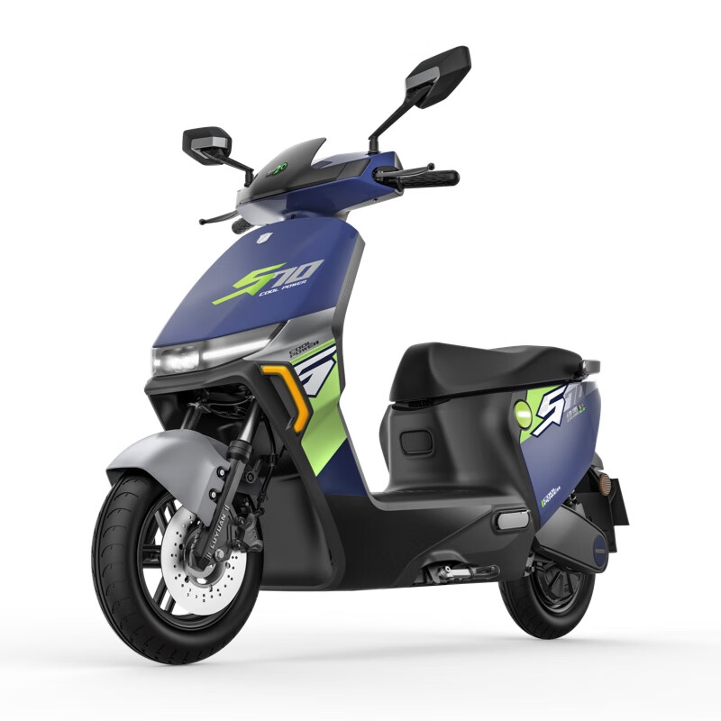绿源(luyuan)72v26a石墨烯电动摩托车超长续航两轮摩托车s70能量蓝