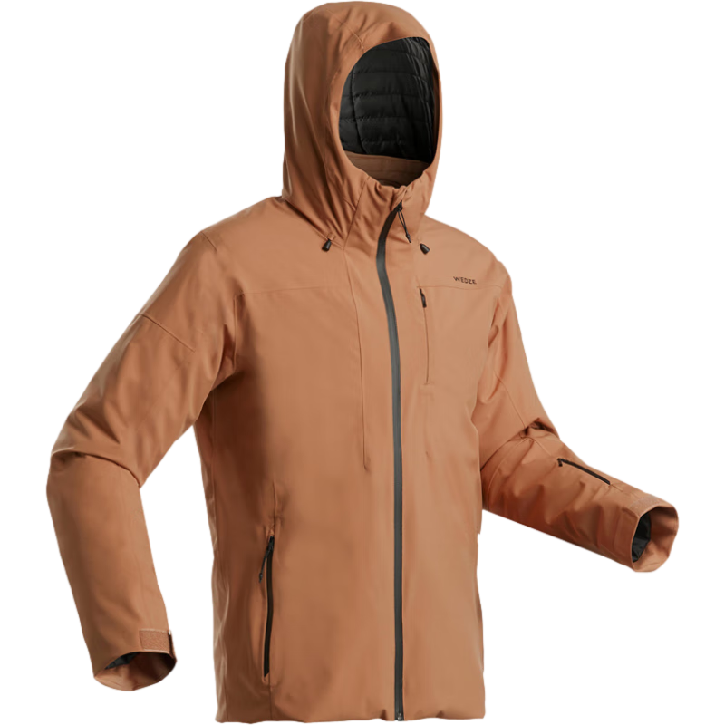 DECATHLON 迪卡侬 滑雪服滑雪装备保暖羽绒轻便滑雪衣WEDZE1 男士咖啡色 M