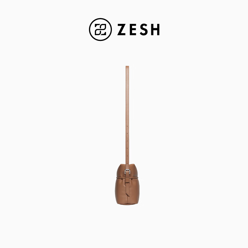 ZESH/泽尚【新品上市】留痕中号草药包秋季包包斜挎包女单肩包 深奶茶