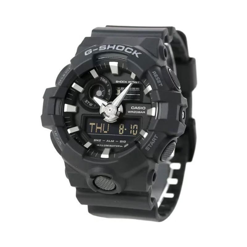 casio卡西欧男士 g-shock系列酷炫时尚防水手表ga-700 ga-700-1bdr