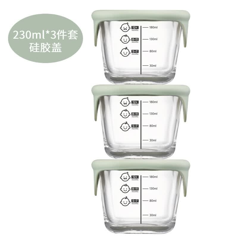 乐扣乐扣（LOCK&LOCK）婴儿耐热玻璃辅食盒宝宝辅食碗可冷冻储存保鲜盒套装230ML*3豆绿怎么看?