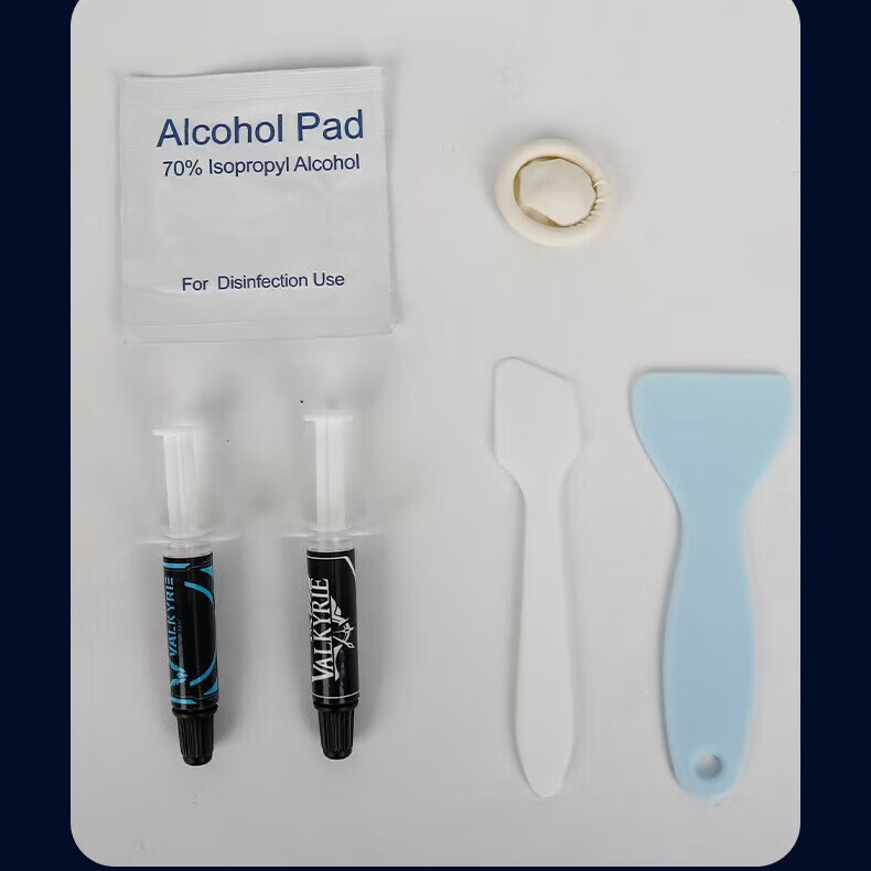 瓦尔基里瓦尔基里导热硅脂台式机硅脂笔记本电脑硅脂cpu硅脂显卡高性能散热硅脂DIY水冷散热膏进口硅油1g装 VK导热硅脂*2支【蓝色标签】