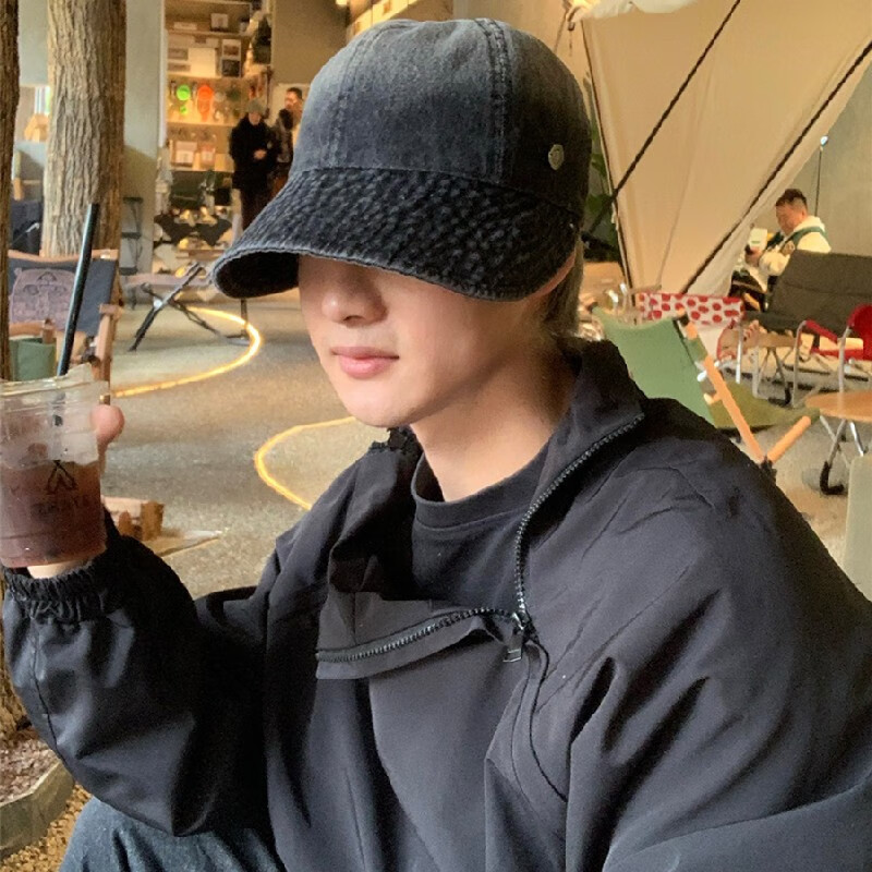 凌勋大头围渔夫帽男帽夏季水洗牛仔防晒遮阳帽子女明星同款适合大圆脸