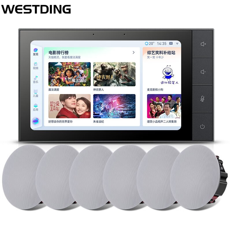 威斯汀(westding)t5智能家居家庭背景音乐主机系统套装 家庭影院音响