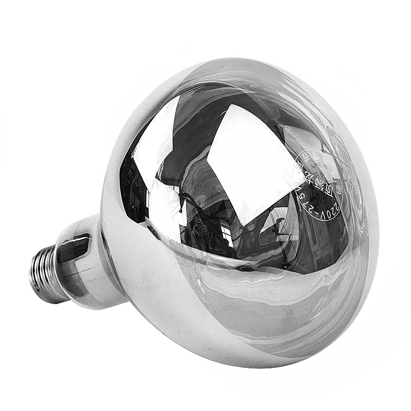 正宗蓝鸟a级红外取 瞬间发热e27灯头 银色灯泡【高度165mm】