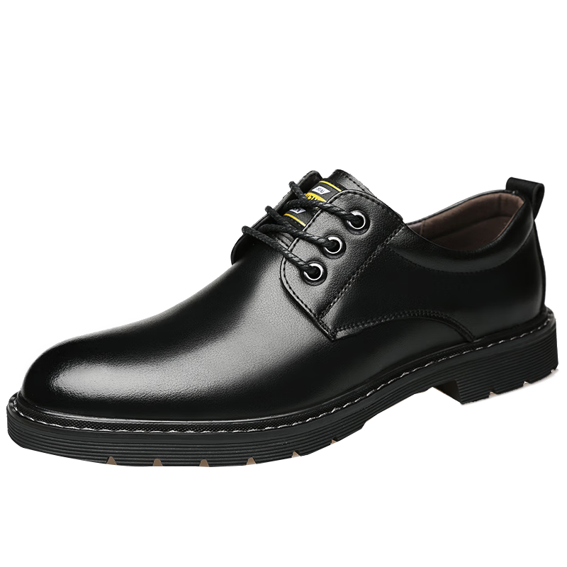 ���ͣ�GENAI����ʿ����ƤЬ��Ƥ���＾͸��Բͷ������Ь����Ь���깤װ����ƤЬ ��ɫ����ţƤ��ʱ�� �ļ��¿� 38 �� (240mm)ʵ��101Ԫ