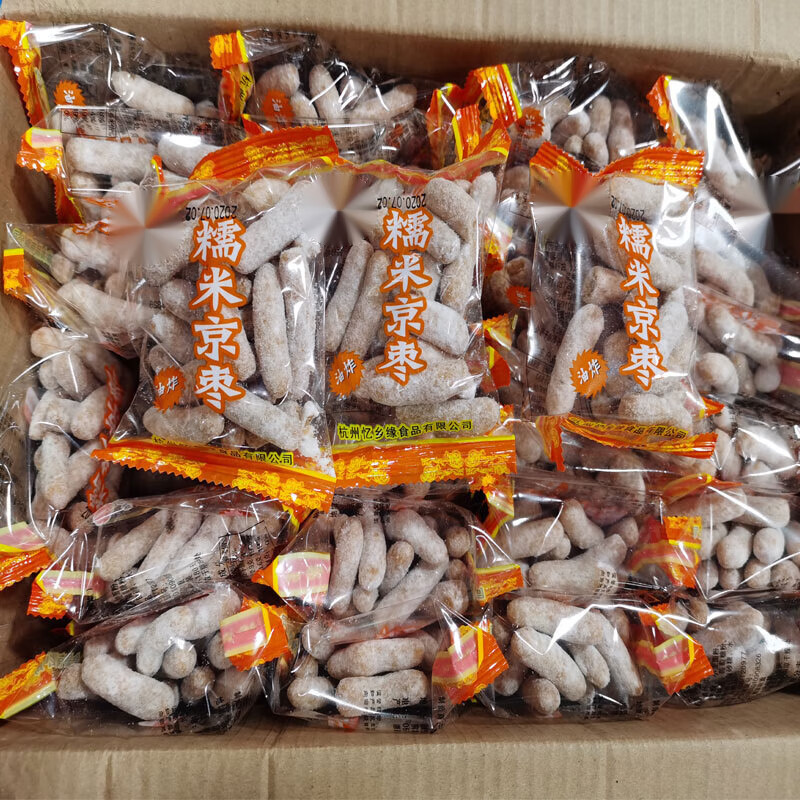 邦晖嘉4月杭州特产糕点糯米京枣 江米条雪花条京枣油果金枣甜品糕点