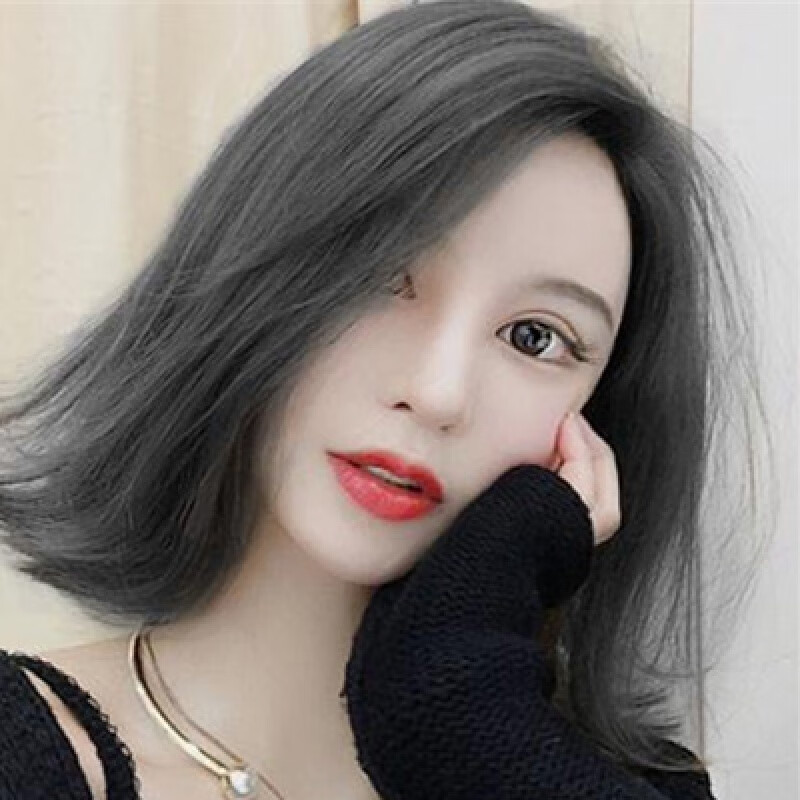 抖音2020流行发色,2020年发色流行颜色 抖音雾灰色染发剂2020流行色紫灰色染奶奶灰铅笔灰烟灰蓝黑灰染发膏