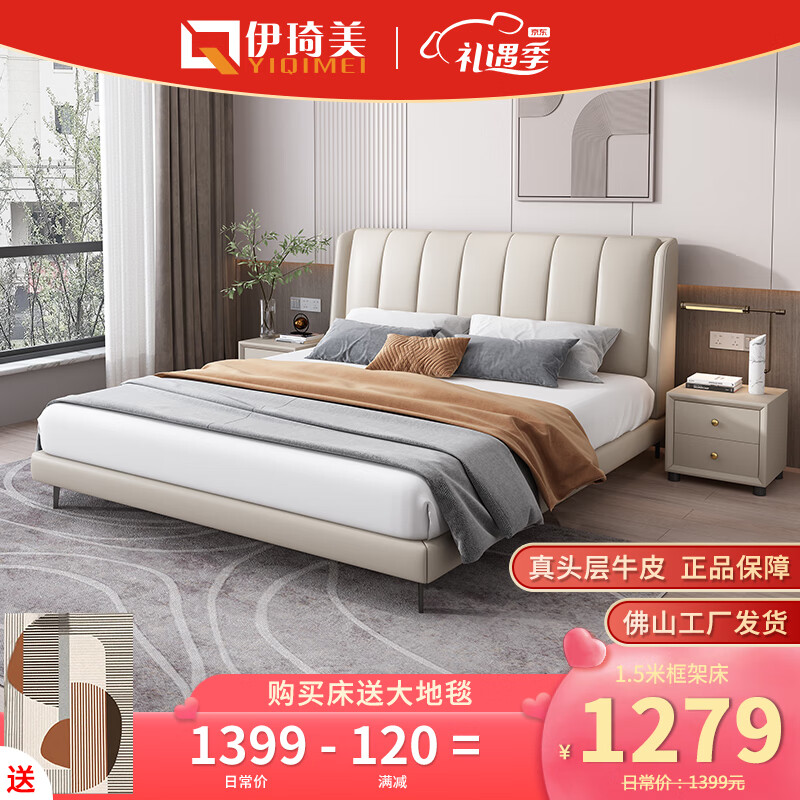 皮艺床历史低价查询|皮艺床价格走势图
