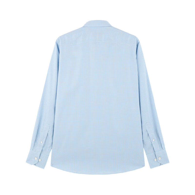 MAYOR男装 高支全棉免烫透气舒适长袖衬衫 MLTP19777HQT-3蓝色 175/92A