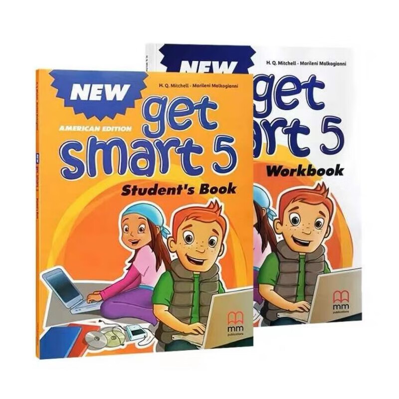 新版New Get Smart5级别课书+练习册含课程码 少儿美语英语教材 6-12岁小学英语培训教材 [平装]