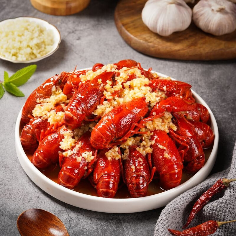 Liuwu柳伍麻辣蒜蓉小龙虾 整虾加热即食 湖北潜江产地上市公司旗下工厂 3-5钱麻辣700g*2盒+蒜蓉700g*2盒