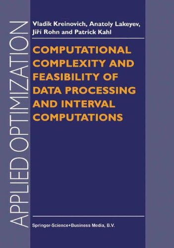 预订 Computational Complexity and Feasibility of Data Processing and Interval Computations