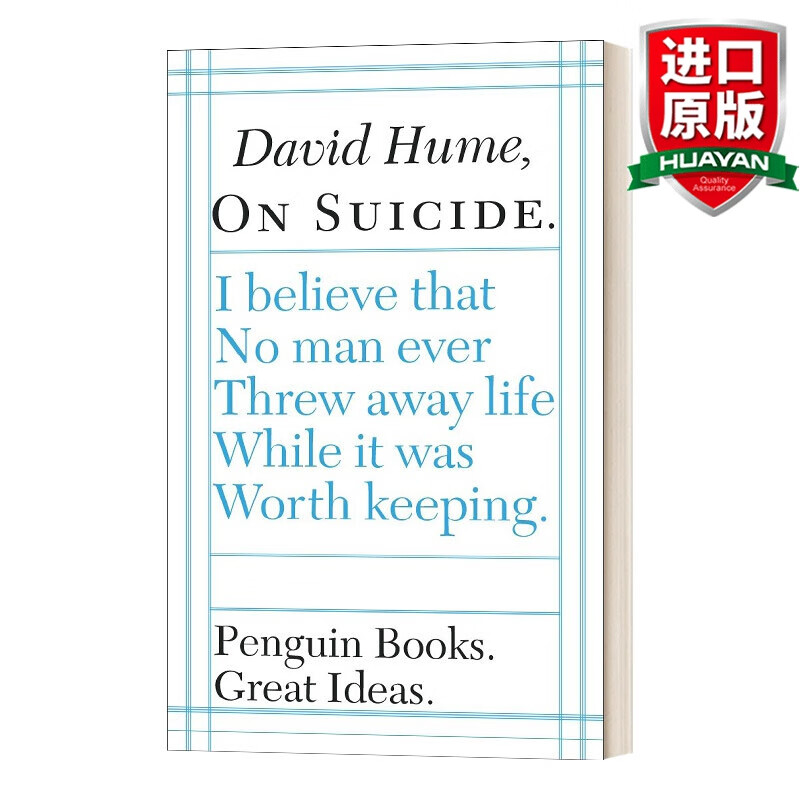 On Suicide 英文原版 论自杀 英文版 Penguin Great Ideas 进口英语原版书籍
