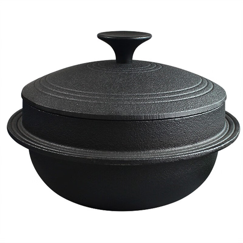 菩本家 朝鲜族铸铁锅韩式延吉铁锅朝鲜族铸铁锅无涂层大酱汤炖煮拌饭
