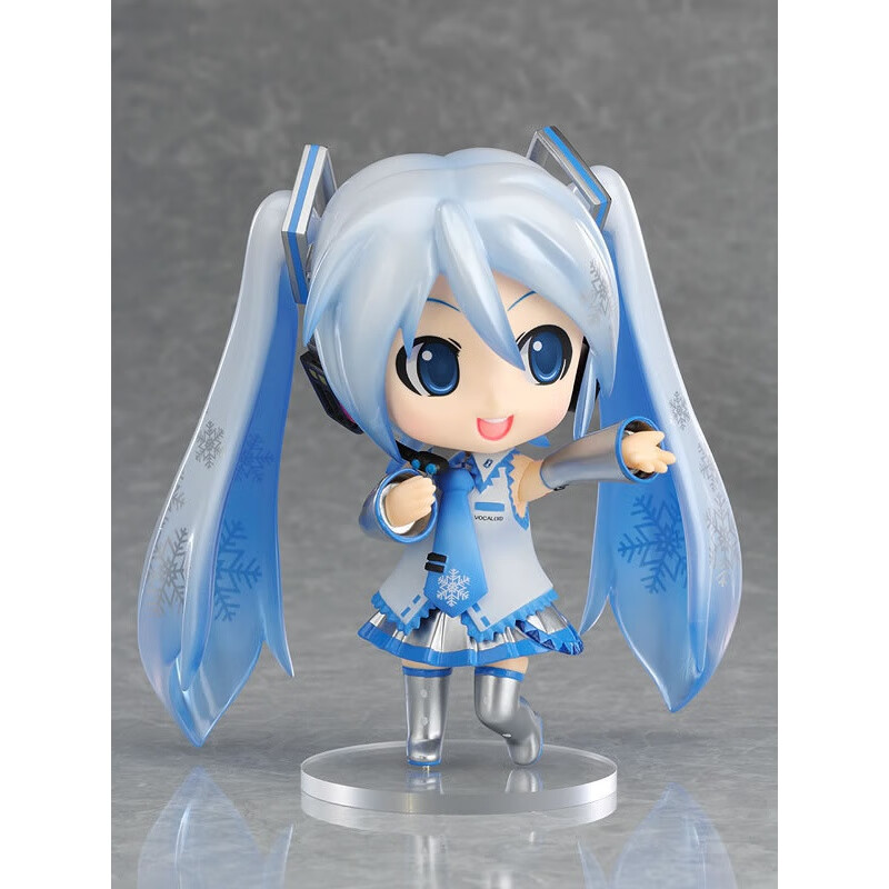 初音未来  miku 初音 q版粘土 97# 雪初音 换脸公仔手办 人偶玩具