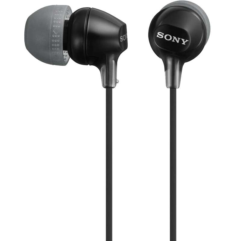 索尼（SONY） MDR-EX15LP 入耳式耳机有线音乐耳机手机电脑笔记本适用高音质适用安卓 黑色 64元