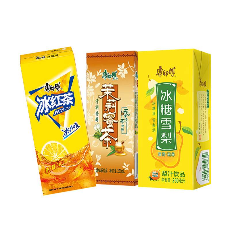 康师傅 茉莉蜜茶250ml*6盒夏日饮料饮品果汁饮料纸盒装饮料