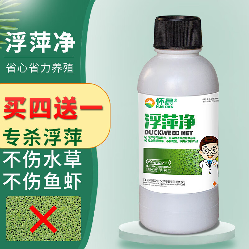 浮萍净水产养殖不伤鱼虾蟹水塘除浮萍克星剂杀除剂灭浮萍药分解酶