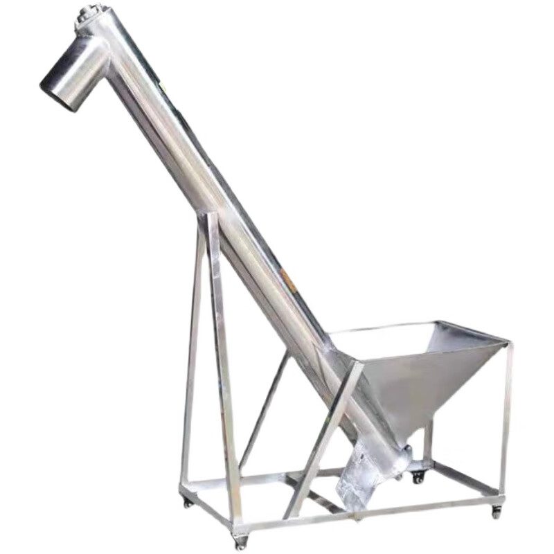 迪凡小型螺旋输送提升机 不锈钢绞龙螺旋上料机生物颗粒爬坡小型自动