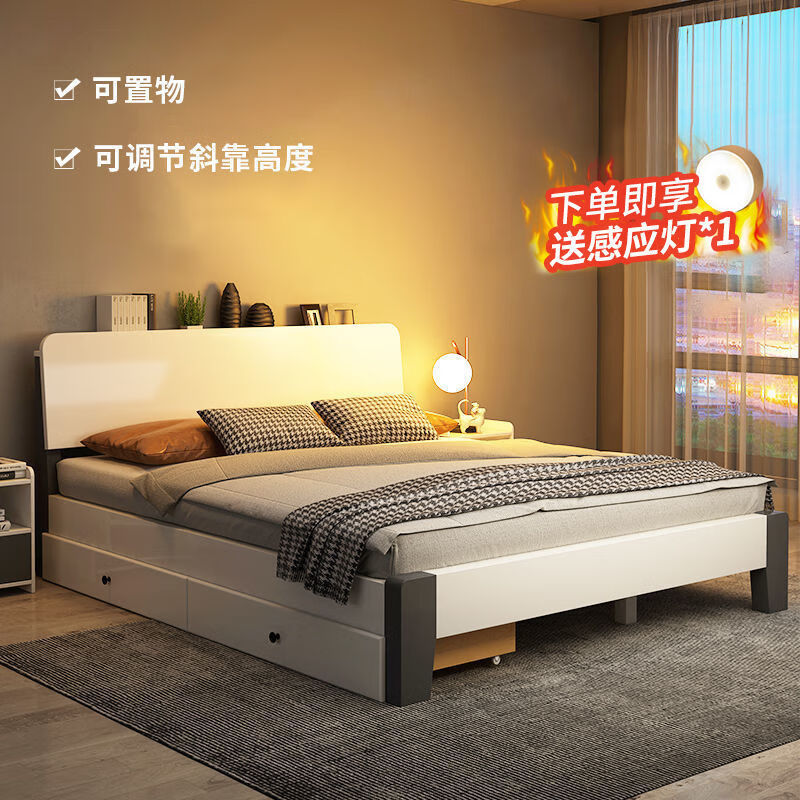 实木床京东史低|实木床价格比较