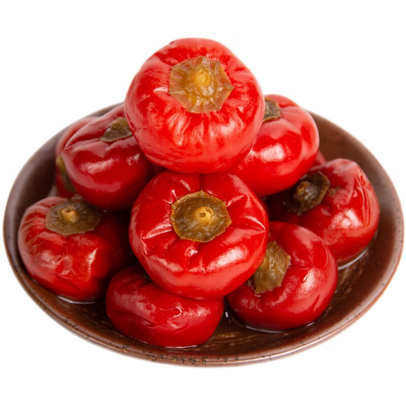 鲜有志泡灯笼椒350g红泡椒下饭小菜四川新繁酸辣泡红椒泡菜川菜牛蛙