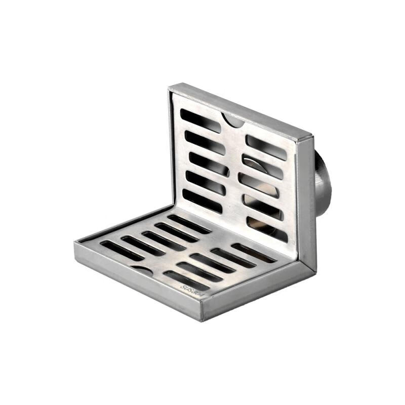 地漏l型不锈钢304侧排水75110管道下水道40同层排水 l777a 橡胶40变径